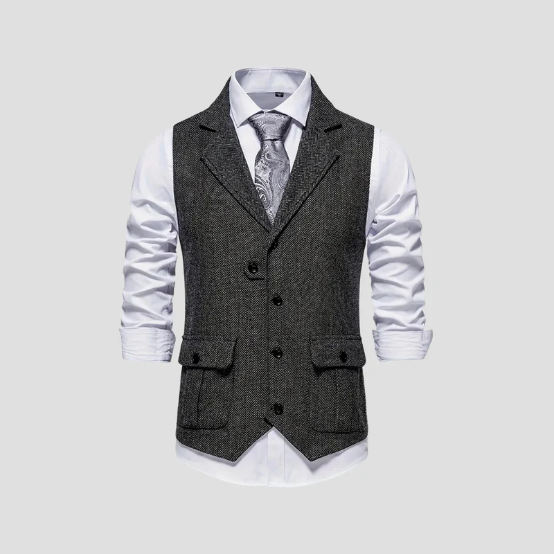 Loïc | Gilet Tweed Classique