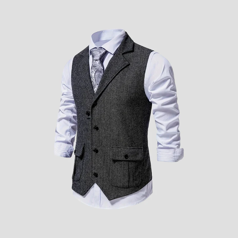 Loïc | Gilet Tweed Classique