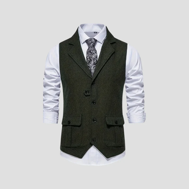 Loïc | Gilet Tweed Classique