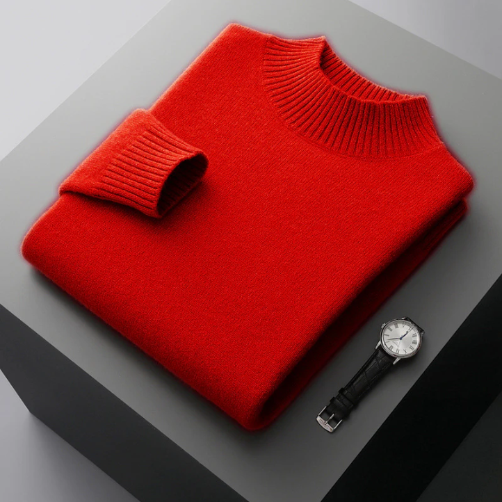 Anselme | Pull en Laine Col Montant