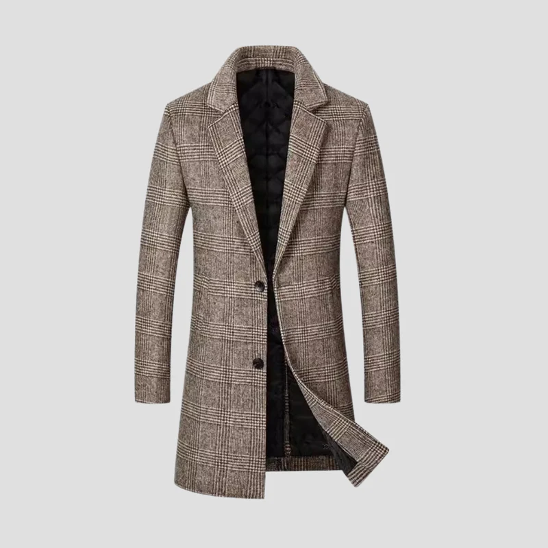 Hippolyte | Manteau Ajusté à Carreaux
